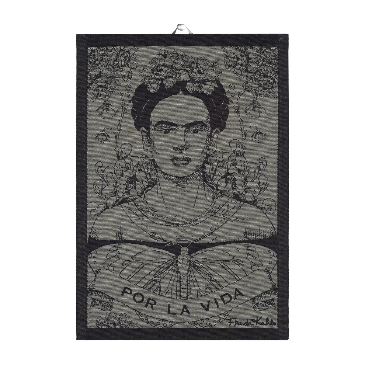 Ekelund Linneväveri Frida Kahlo kökshandduk 35x50 cm Fuerza