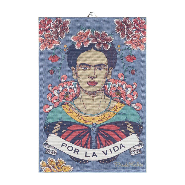 Frida Kahlo kökshandduk 35x50 cm - Vida - Ekelund Linneväveri