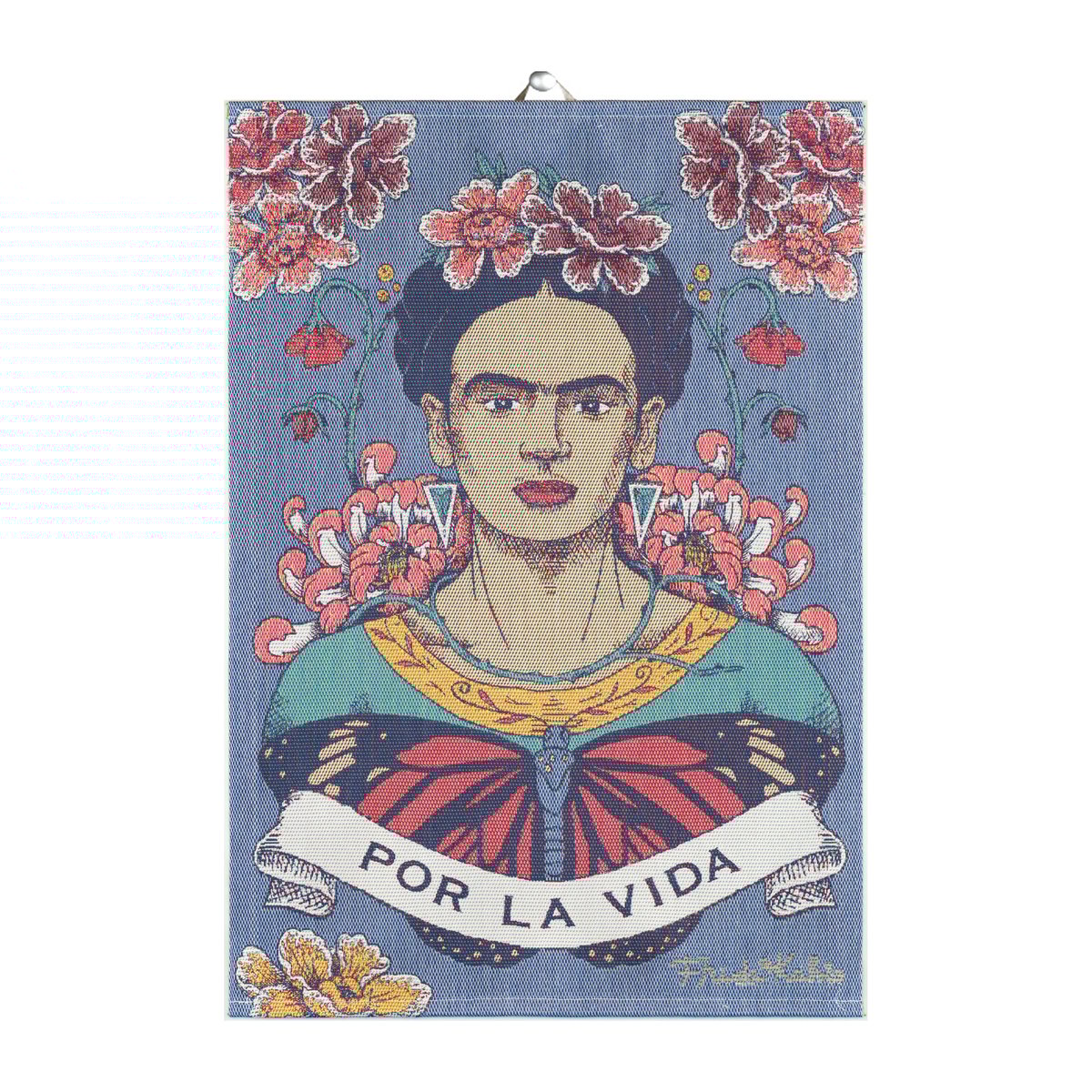Ekelund Linneväveri Frida Kahlo kökshandduk 35x50 cm Vida