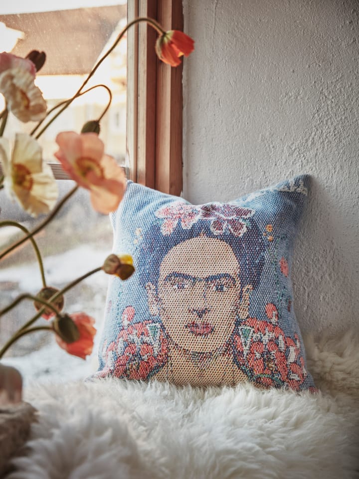 Frida Kahlo kuddfodral 40x40 cm - Vida - Ekelund Linneväveri