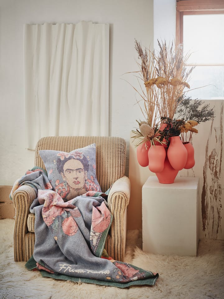 Frida Kahlo kuddfodral 40x40 cm, Vida Ekelund Linneväveri