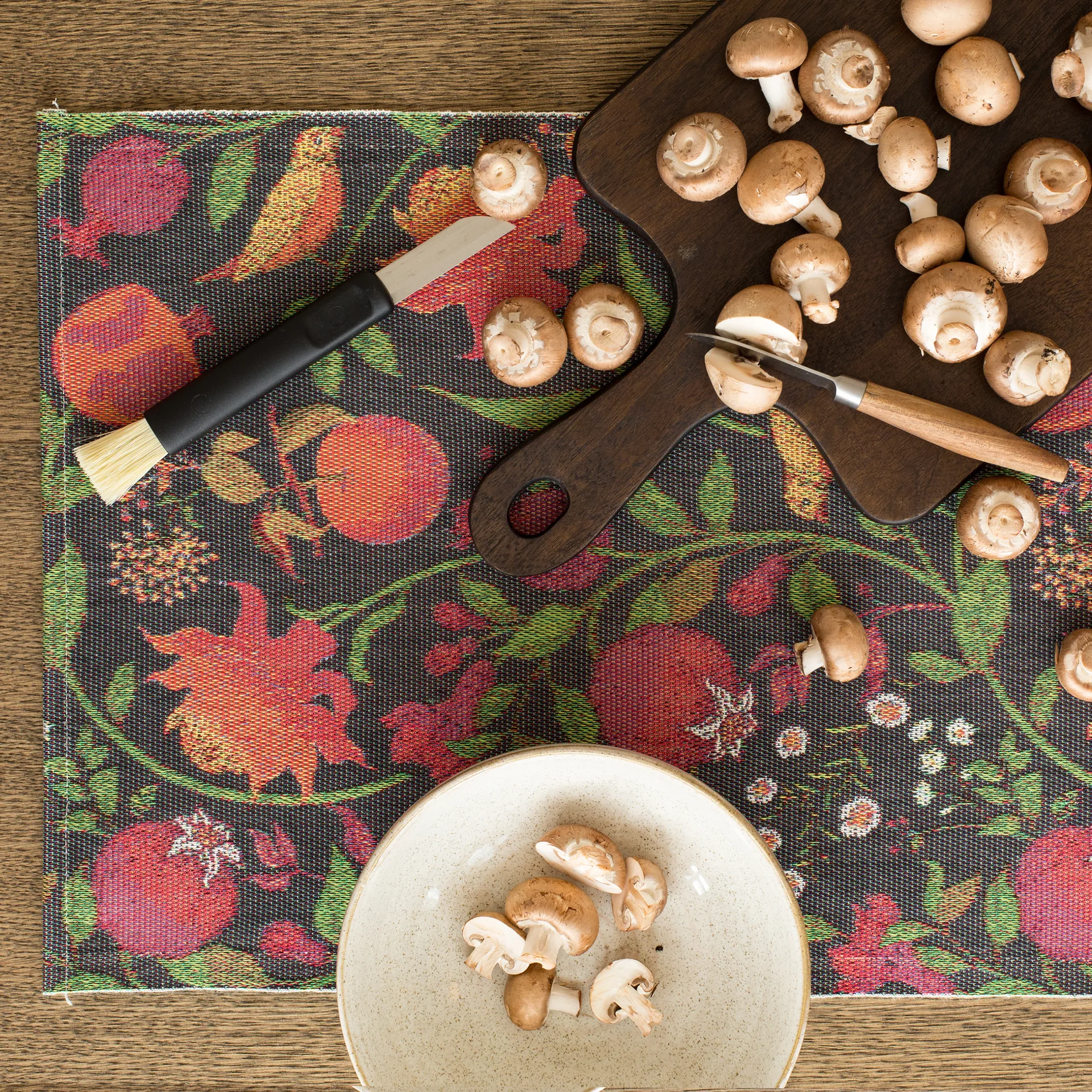 Fruktrik bordstablett 35x48 cm, Multi Ekelund Linneväveri