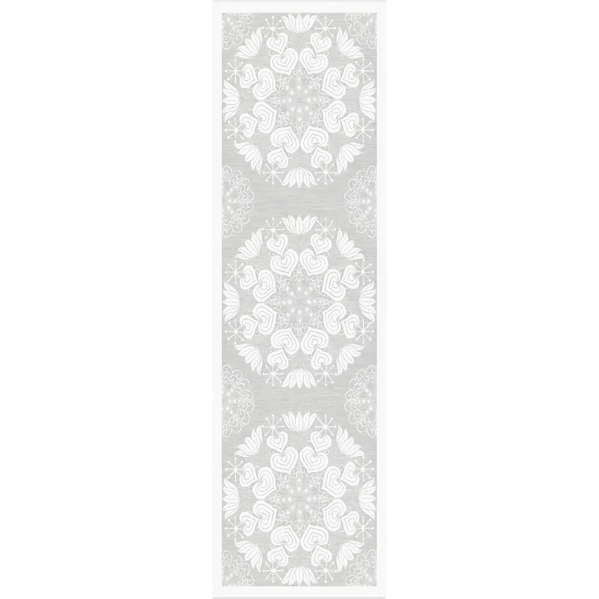 Ekelund Linneväveri Hjärtbo bordslöpare 35x120 cm Grå