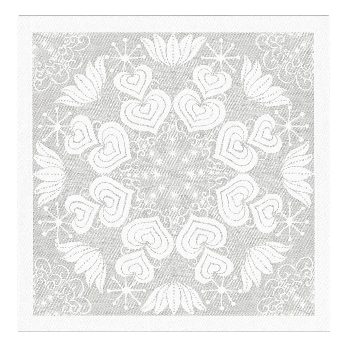 Ekelund Linneväveri Hjärtbo servett 35x35 cm Grå