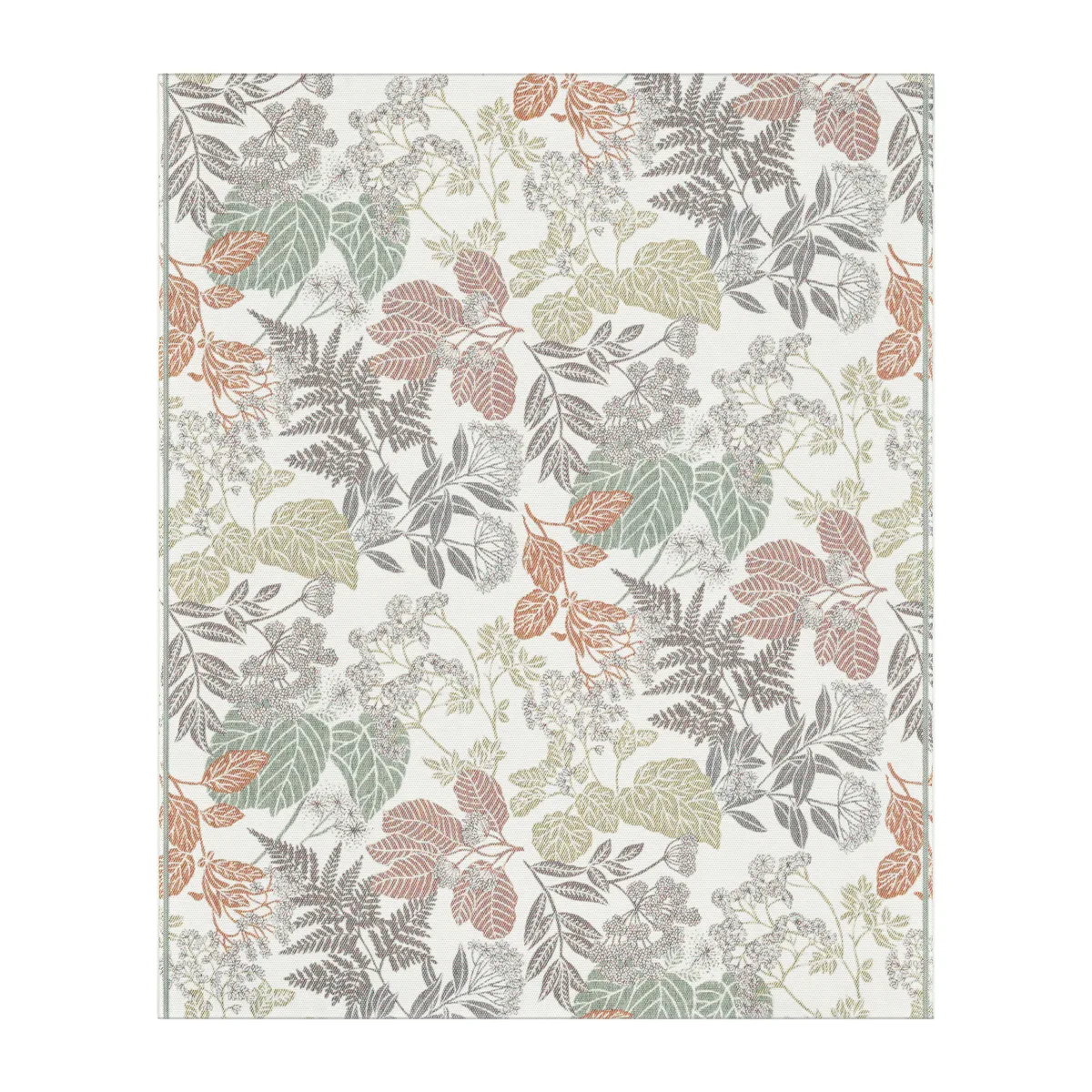 Ekelund Linneväveri Höstnatur bomullsfilt 140x170 cm Brun