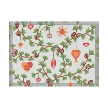Julefröjd bordstablett 35x48 cm - Multi - Ekelund Linneväveri