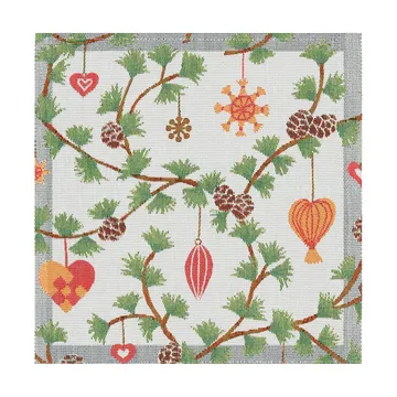 Julefröjd tygservett 35x35 cm - Multi - Ekelund Linneväveri
