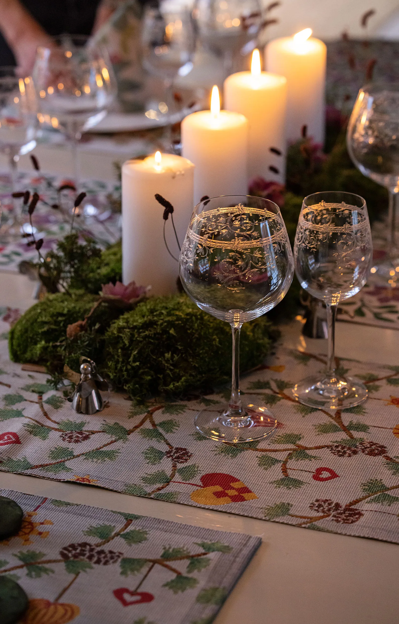 Julefröjd tygservett 35x35 cm, Multi Ekelund Linneväveri