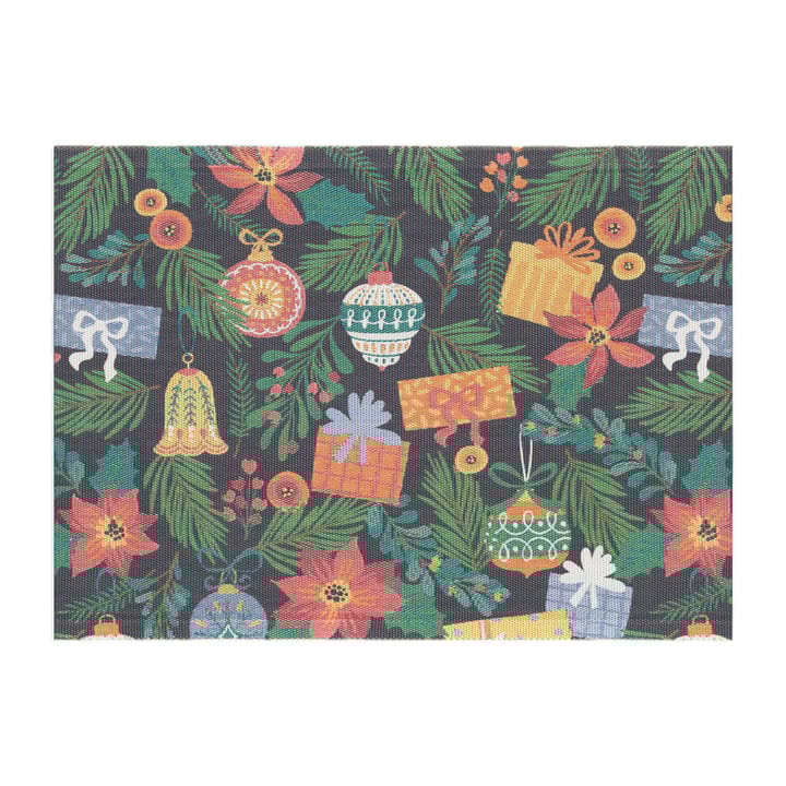 Julgran bordstablett 35x48 cm, Grön Ekelund Linneväveri
