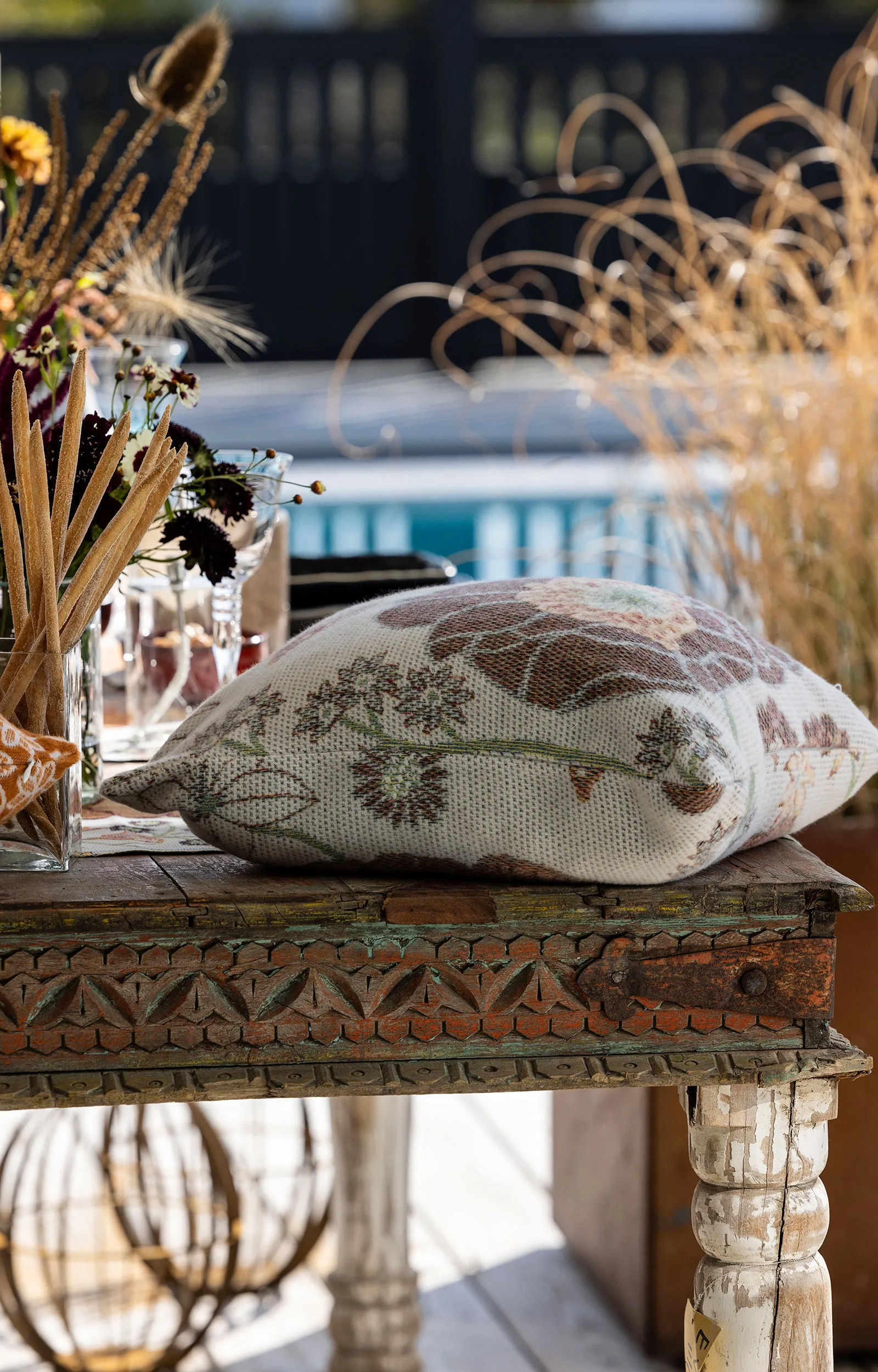 Kärleken pläd 140x170 cm, Multi Ekelund Linneväveri