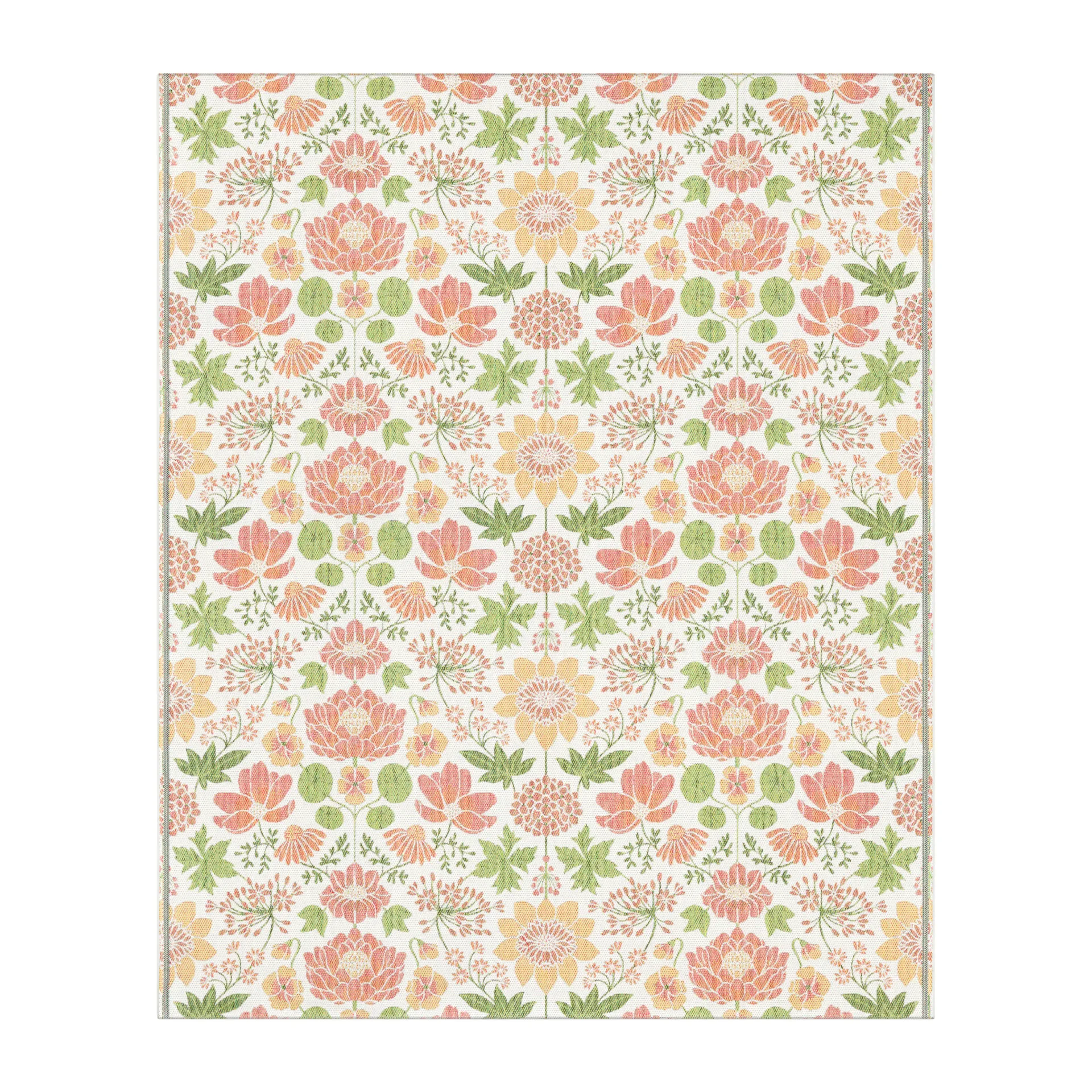 Krasse bomullsfilt 140x170 cm, Orange Ekelund Linneväveri