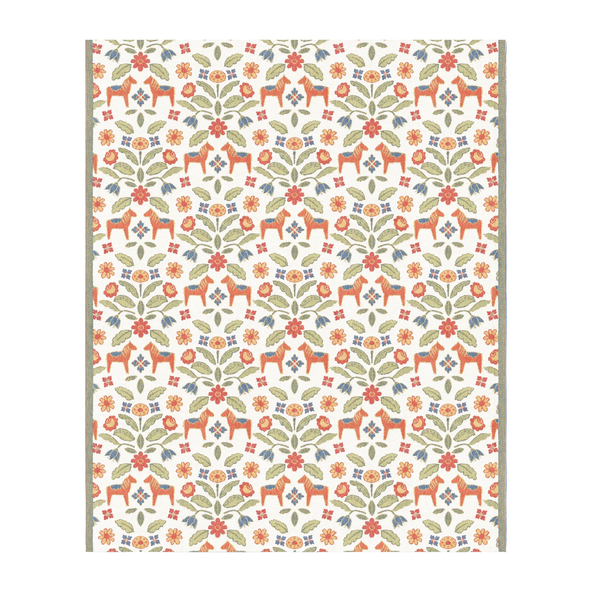 Kurbitsblom bomullsfilt 140x170 cm, Multi Ekelund Linneväveri