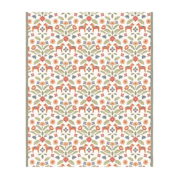 Kurbitsblom bomullsfilt 140x170 cm - Multi - Ekelund Linneväveri