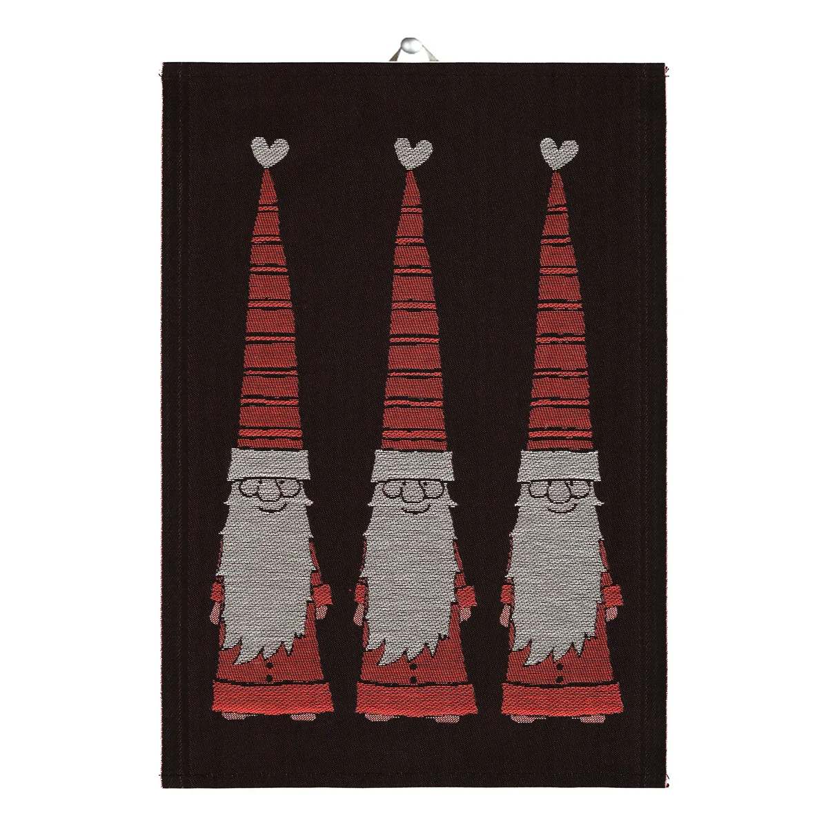 Ekelund Linneväveri Långtomtar kökshandduk 48x70 cm Röd