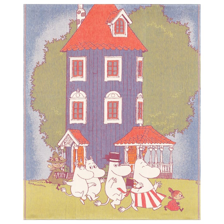 Moomin House filt 140x170 cm - Multi - Ekelund Linneväveri