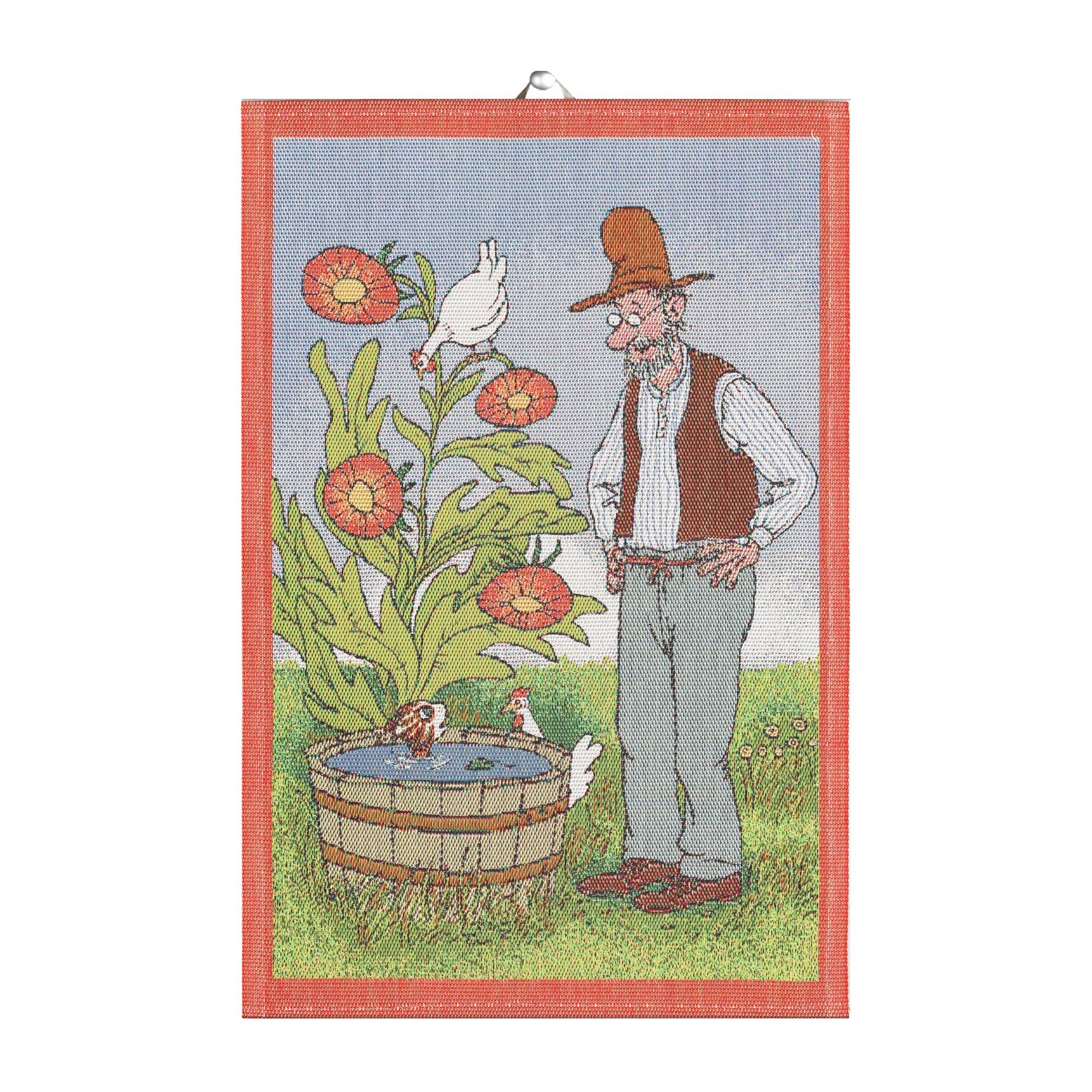 Pettson & Findus kökshandduk, Findus badar Ekelund Linneväveri