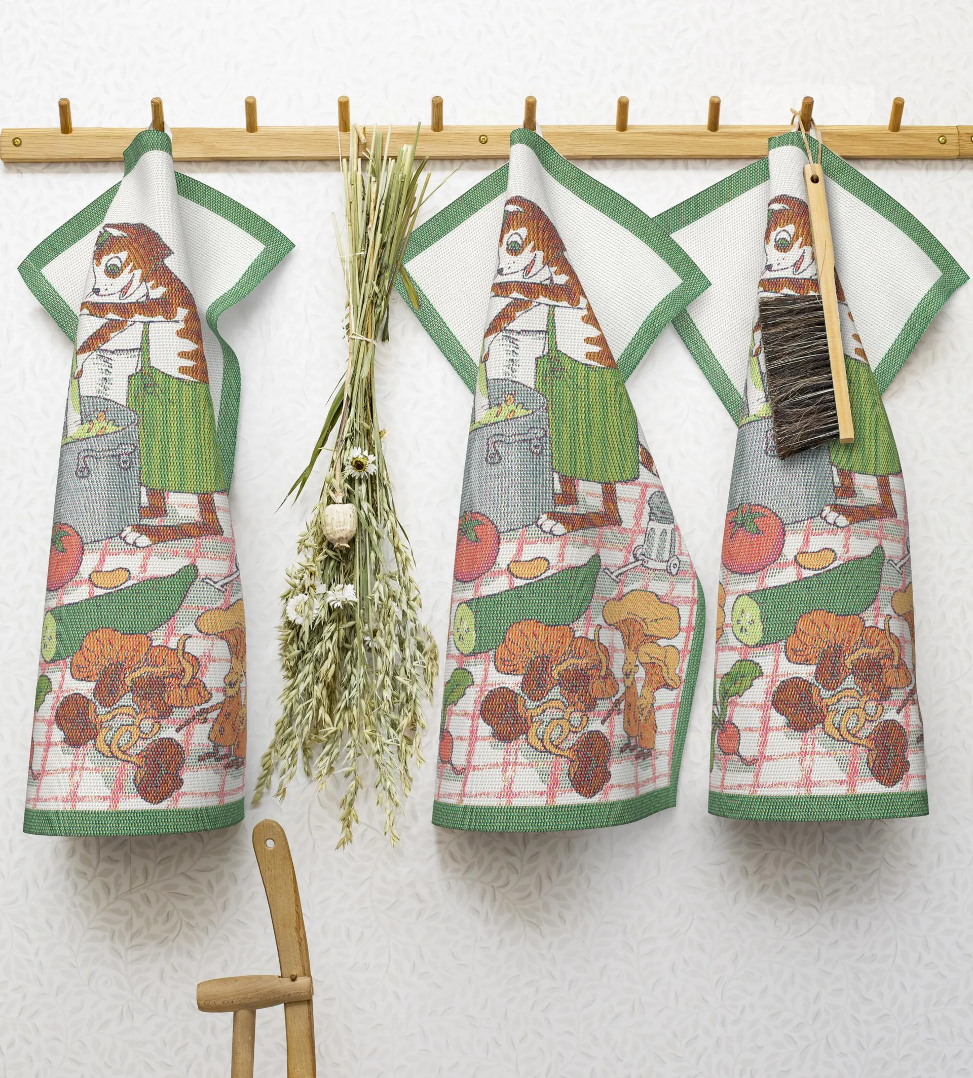 Pettson & Findus kökshandduk, Matlagning Ekelund Linneväveri