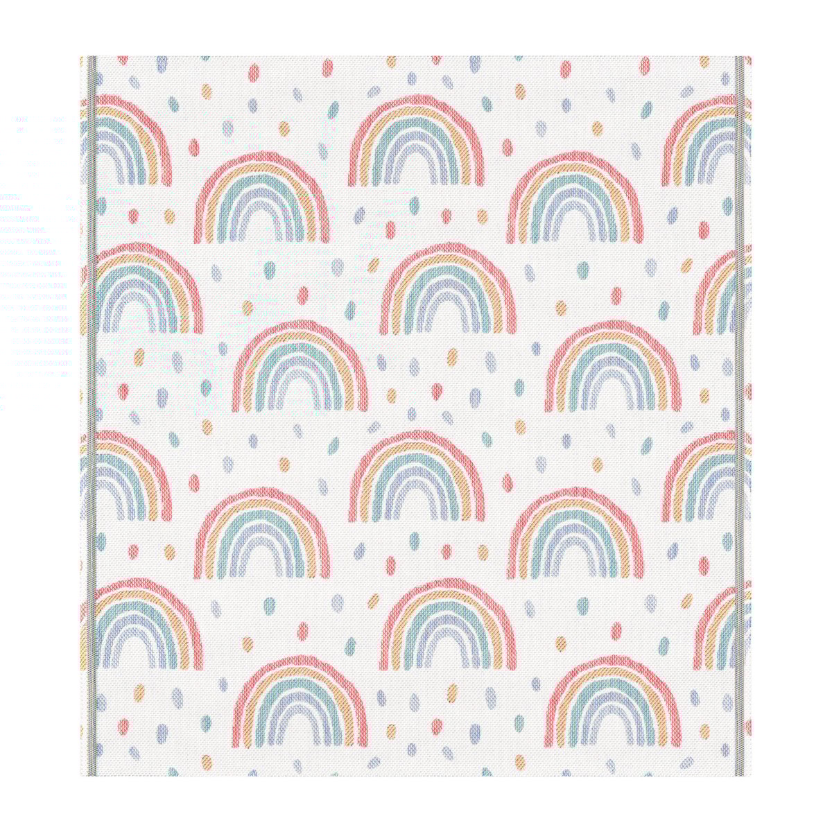 Ekelund Linneväveri Rainbow babyfilt 70x75 cm | Skandinavisk Design | Barnfiltar | Multi