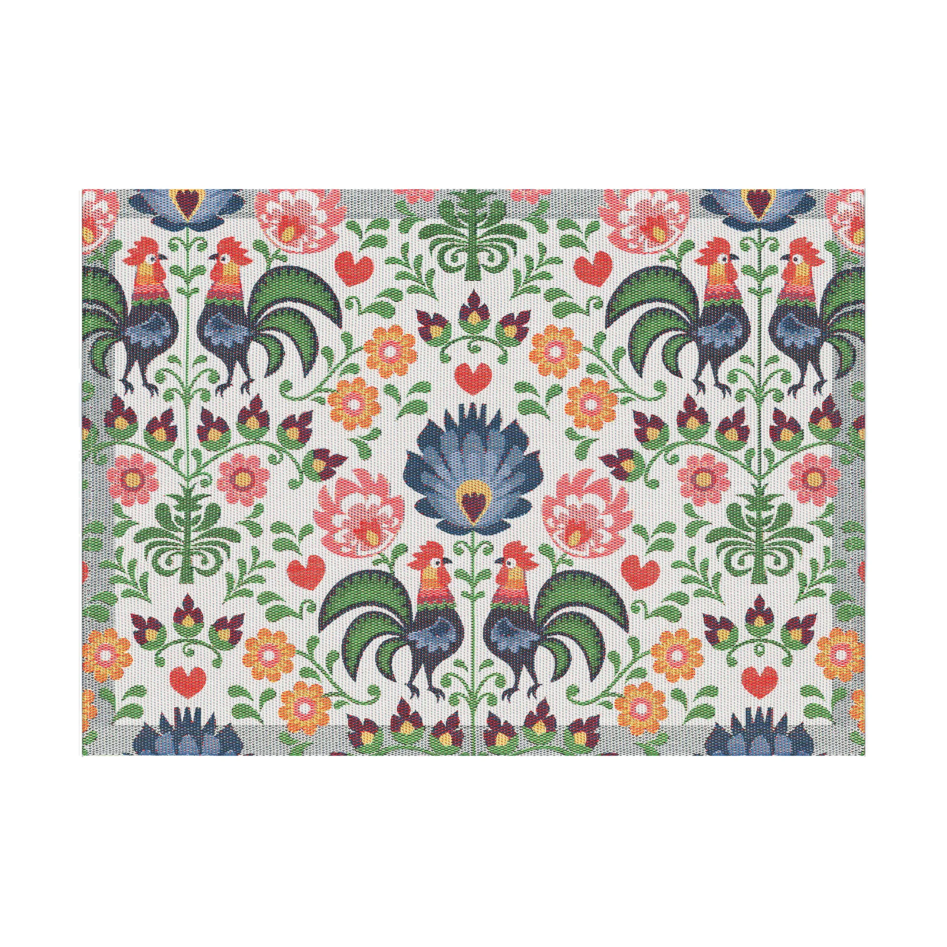 Rooster bordstablett 35x48 cm, Multi Ekelund Linneväveri