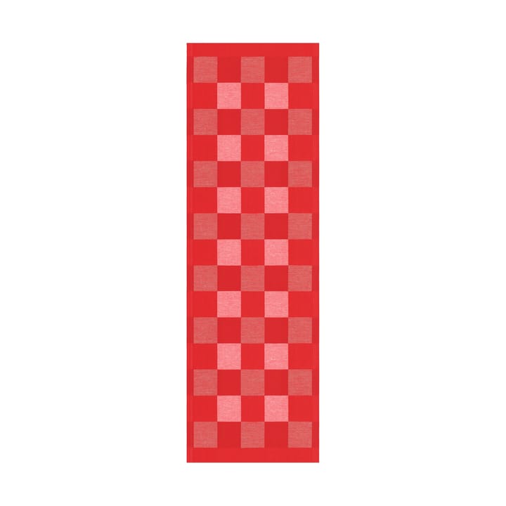 Schack löpare röd - 35x110 cm - Ekelund Linneväveri