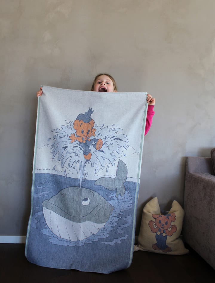 Skattsökarfärden barnfilt 72x105 cm, Blå Ekelund Linneväveri
