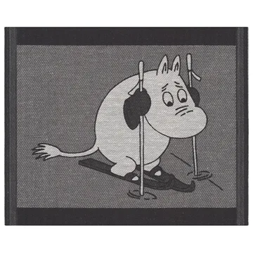 Skiing diskduk 28x35 cm - Svart - Ekelund Linneväveri