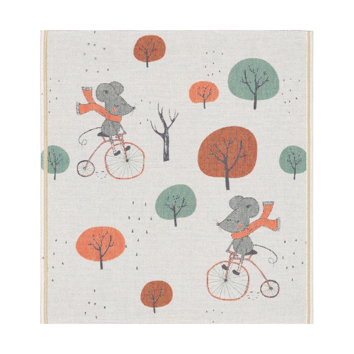 Ekelund Linneväveri Skogsmus babyfilt 70x75 cm Multi