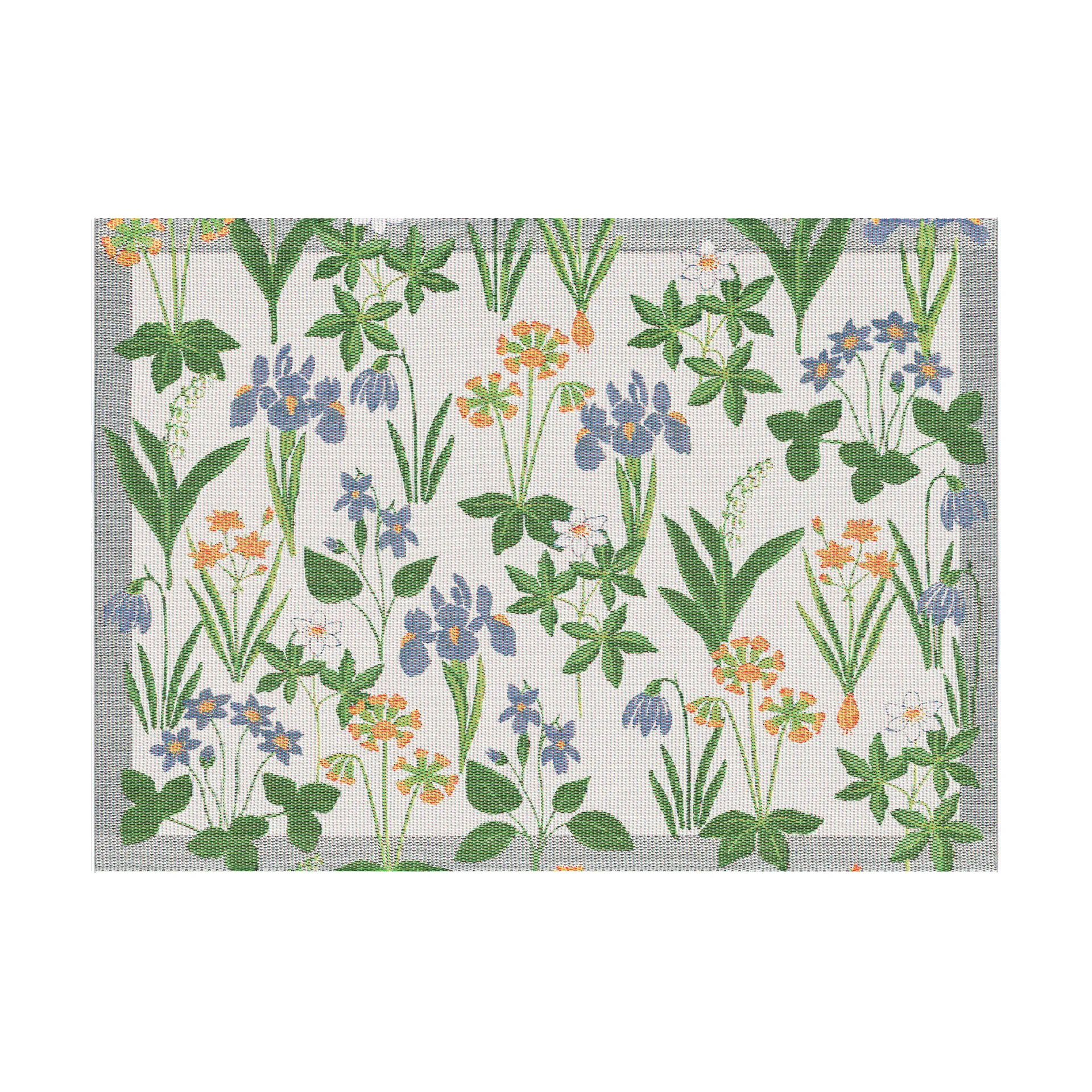 Solblå bordstablett 35x48 cm, Multi Ekelund Linneväveri