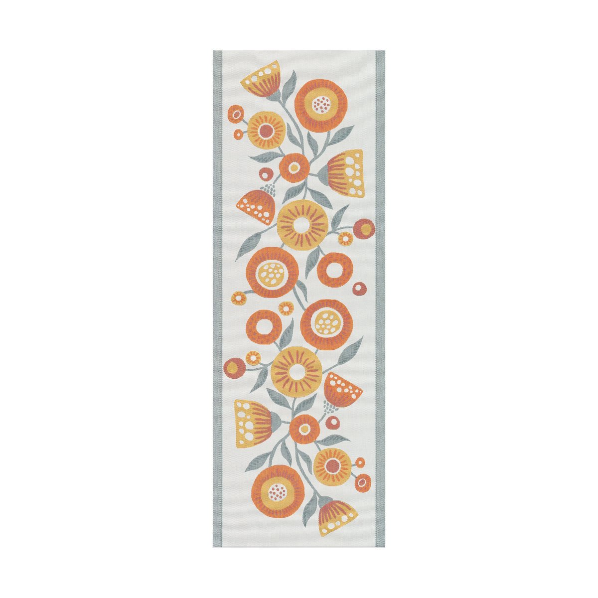 Ekelund Linneväveri Solblomma löpare 35x100 cm | Skandinavisk Design | Löpare | Gul