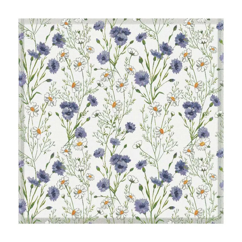 Ekelund Linneväveri Sommar bordsduk 145x145 cm | Skandinavisk Design | Dukar | Blå