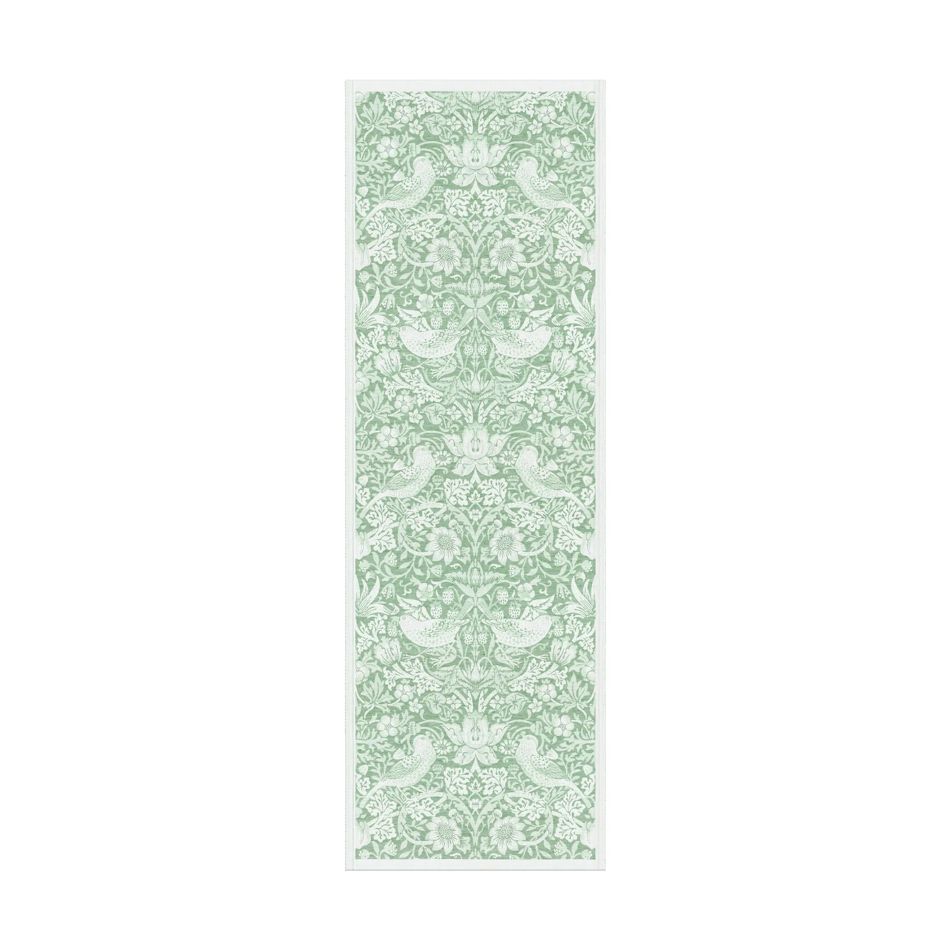 Strawberry Thief bordslöpare 50x150 cm, Grön Ekelund Linneväveri