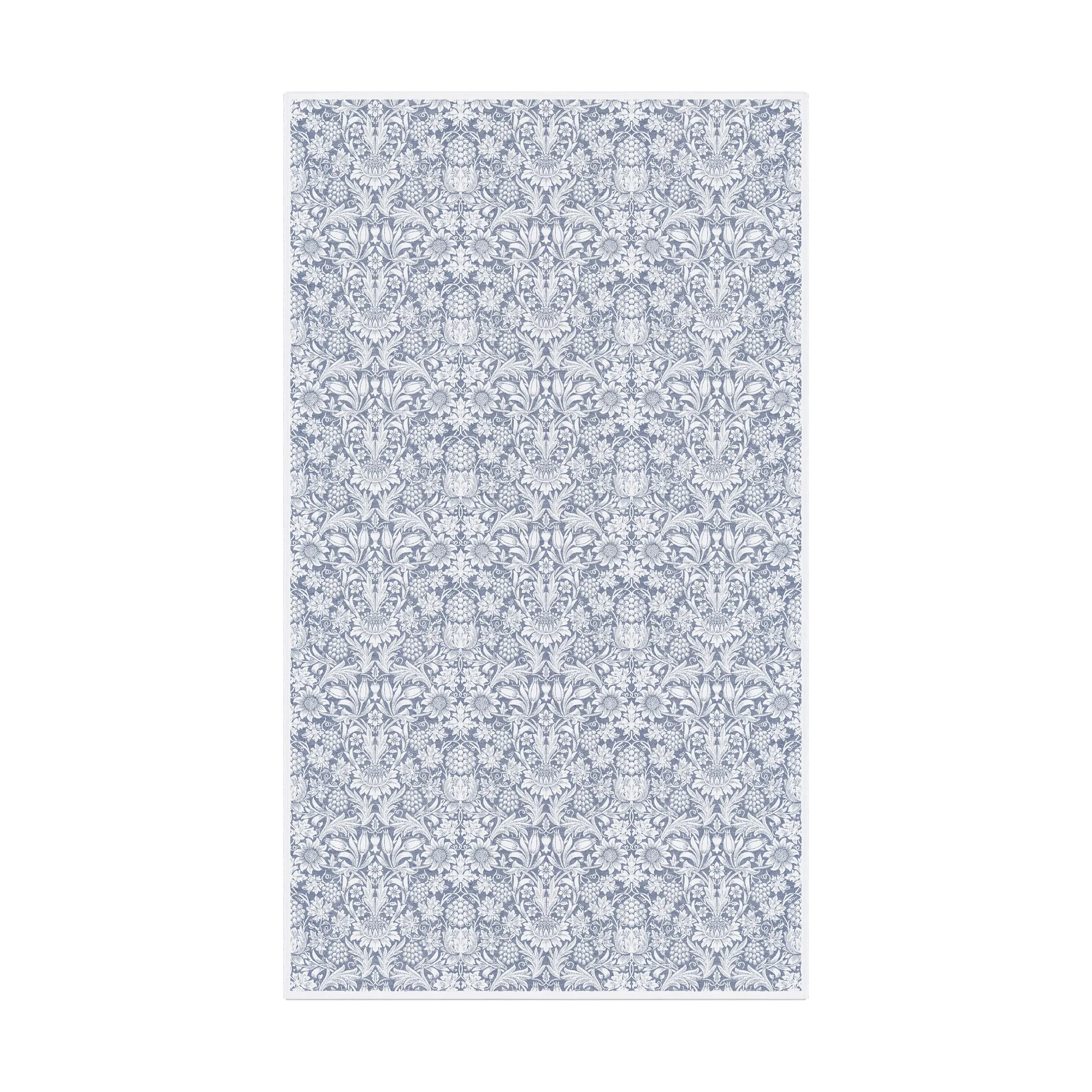 Sunflower bordsduk 150x250 cm, Blå Ekelund Linneväveri