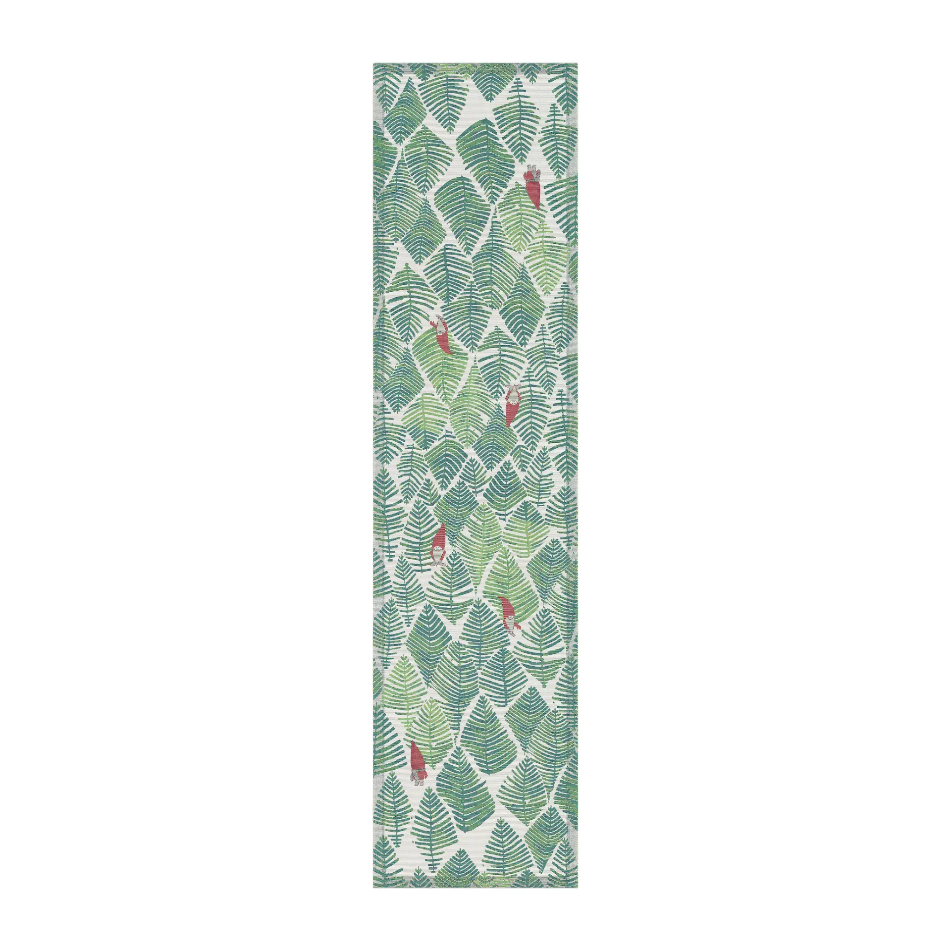 Tipp tapp bordslöpare 35x140 cm, Grön Ekelund Linneväveri