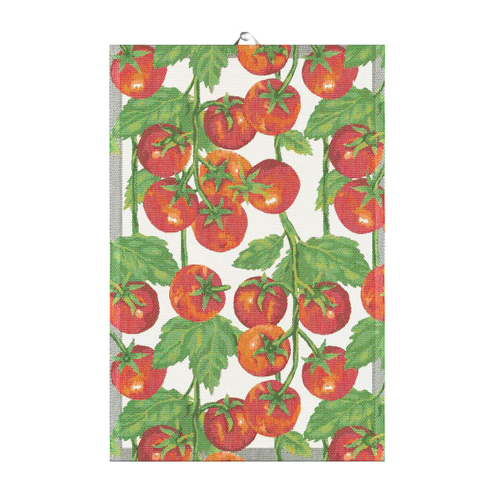 Tomater kökshandduk 40x60 cm - Röd - Ekelund Linneväveri