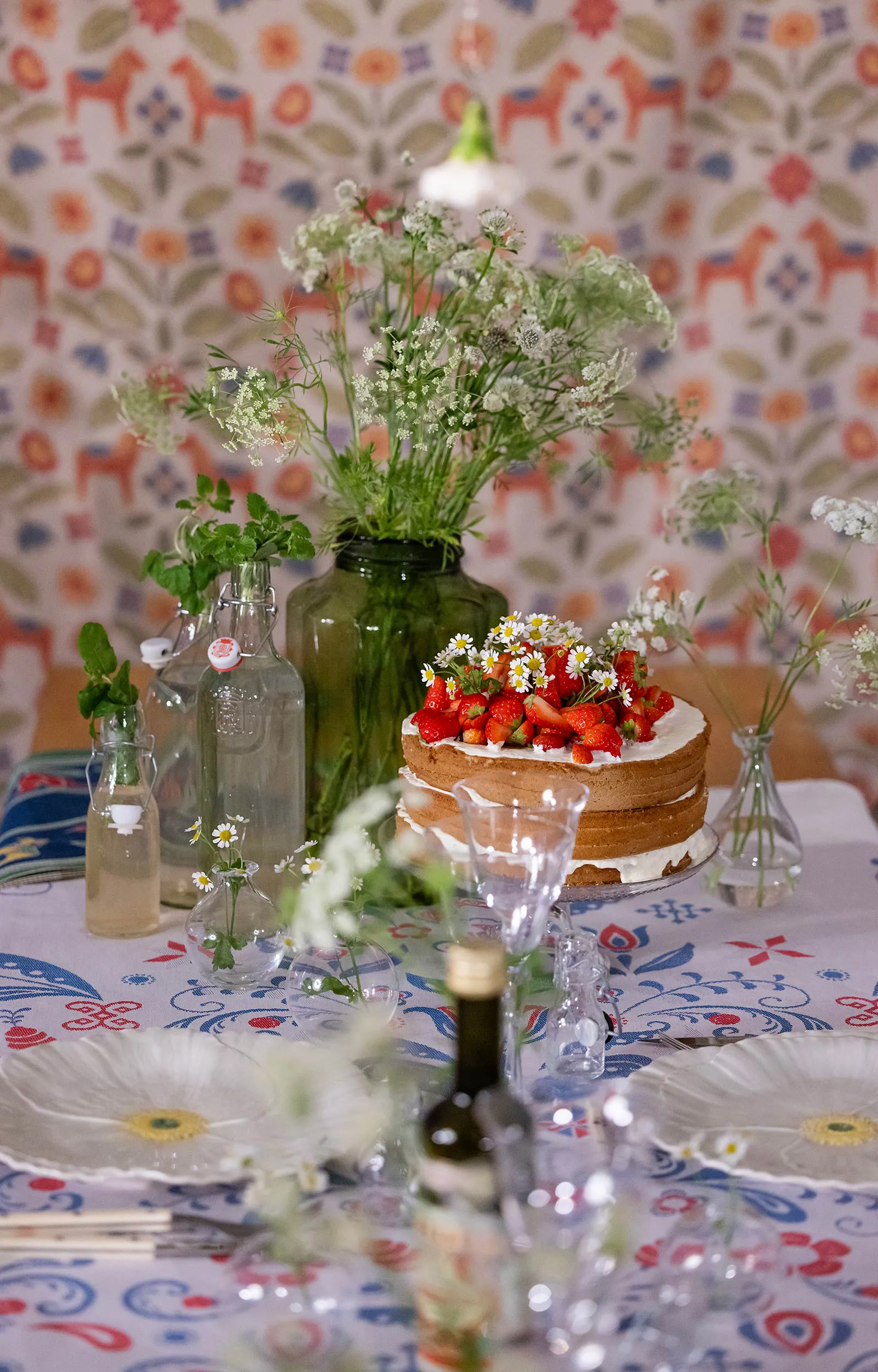 Torplyckan kökshandduk 35x50 cm, Multi Ekelund Linneväveri