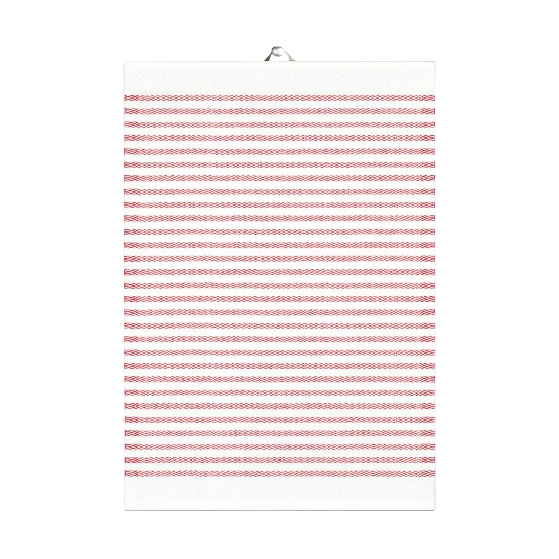 Tvärs kökshandduk röd, 35x50 cm Ekelund Linneväveri