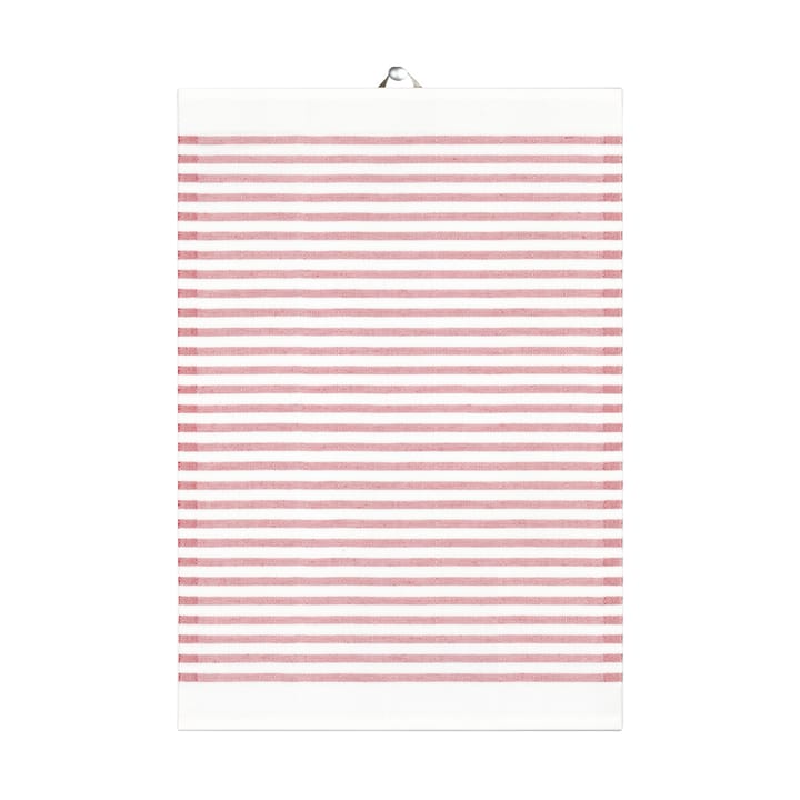 Tvärs kökshandduk röd - 35x50 cm - Ekelund Linneväveri