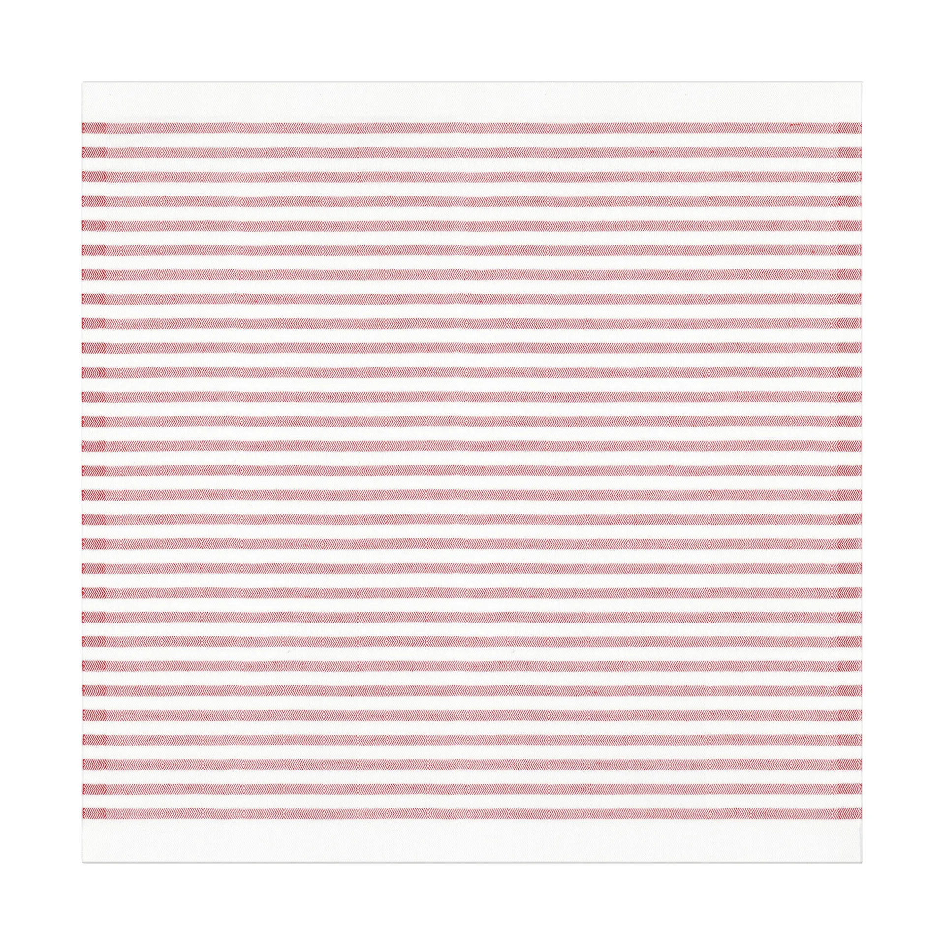 Tvärs tygservett 50x50 cm, Röd Ekelund Linneväveri