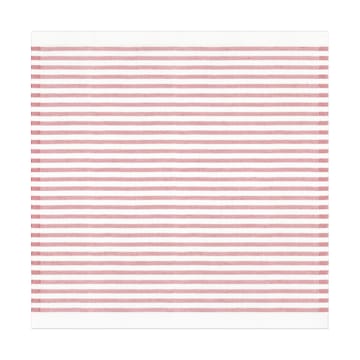 Tvärs tygservett 50x50 cm - Röd - Ekelund Linneväveri