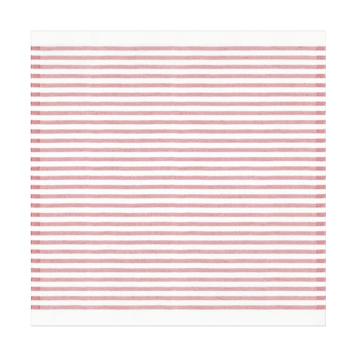 Tvärs tygservett 50x50 cm - Röd - Ekelund Linneväveri