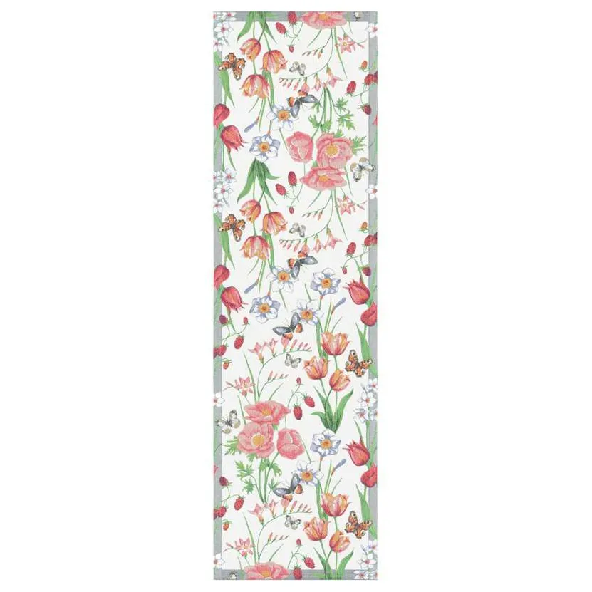 Vårfröjd bordslöpare 35x120 cm, Multi Ekelund Linneväveri