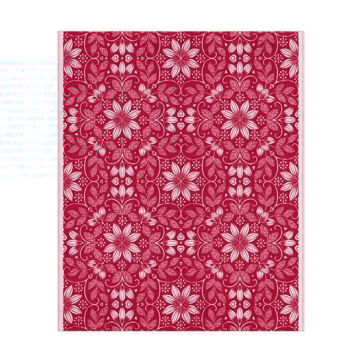 Värme bomullsfilt 140x170 cm - Röd - Ekelund Linneväveri