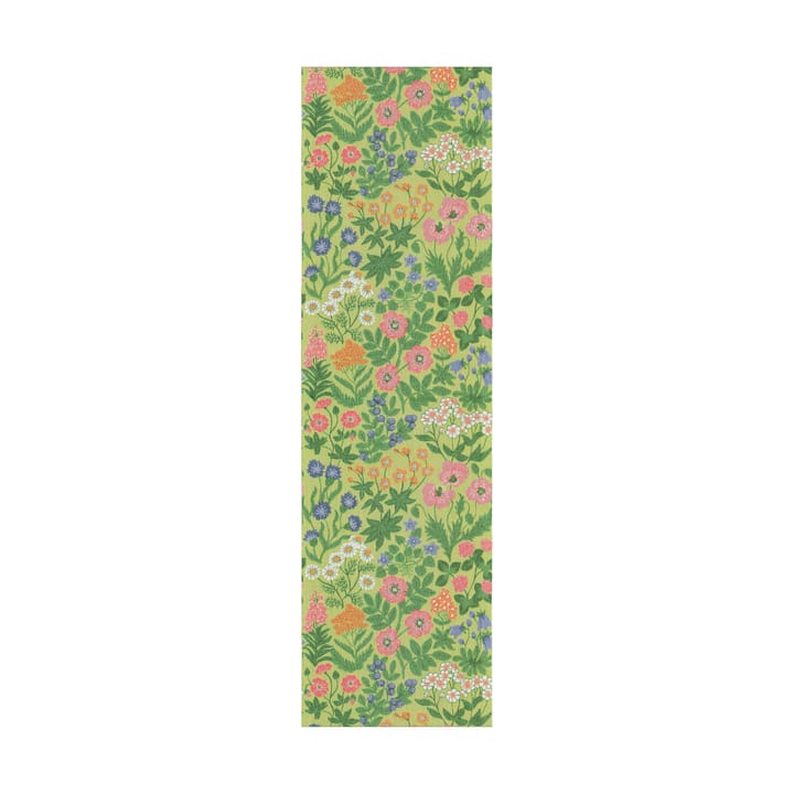 Vildblommor bordslöpare 35x120 cm - Grön - Ekelund Linneväveri