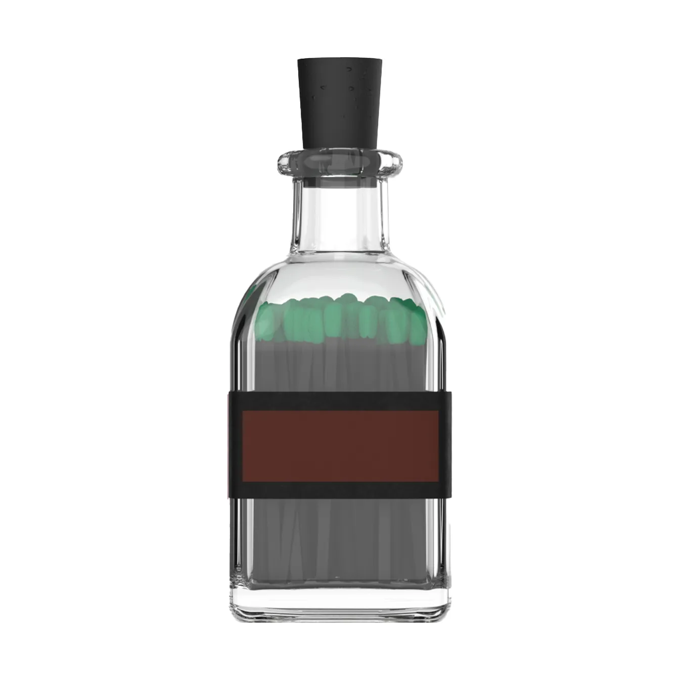 Lilla eldstickan tändsticksask med 60 tändstickor, Smaragd Eldstickan