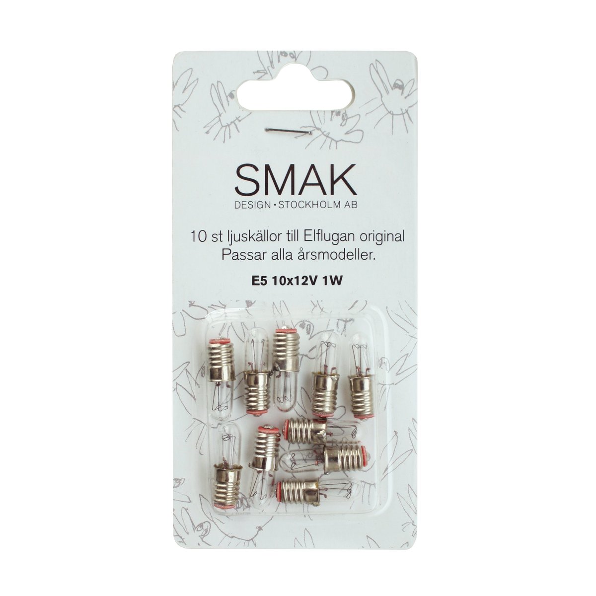 Elflugan extralampor 10-pack | Skandinavisk Design | Ljuskällor | Transparent