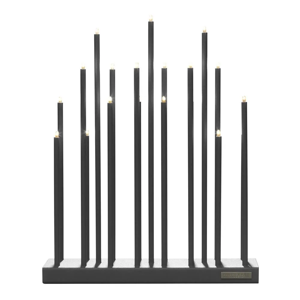 Elflugan Grande elljusstake, Antracitgrå Elflugan