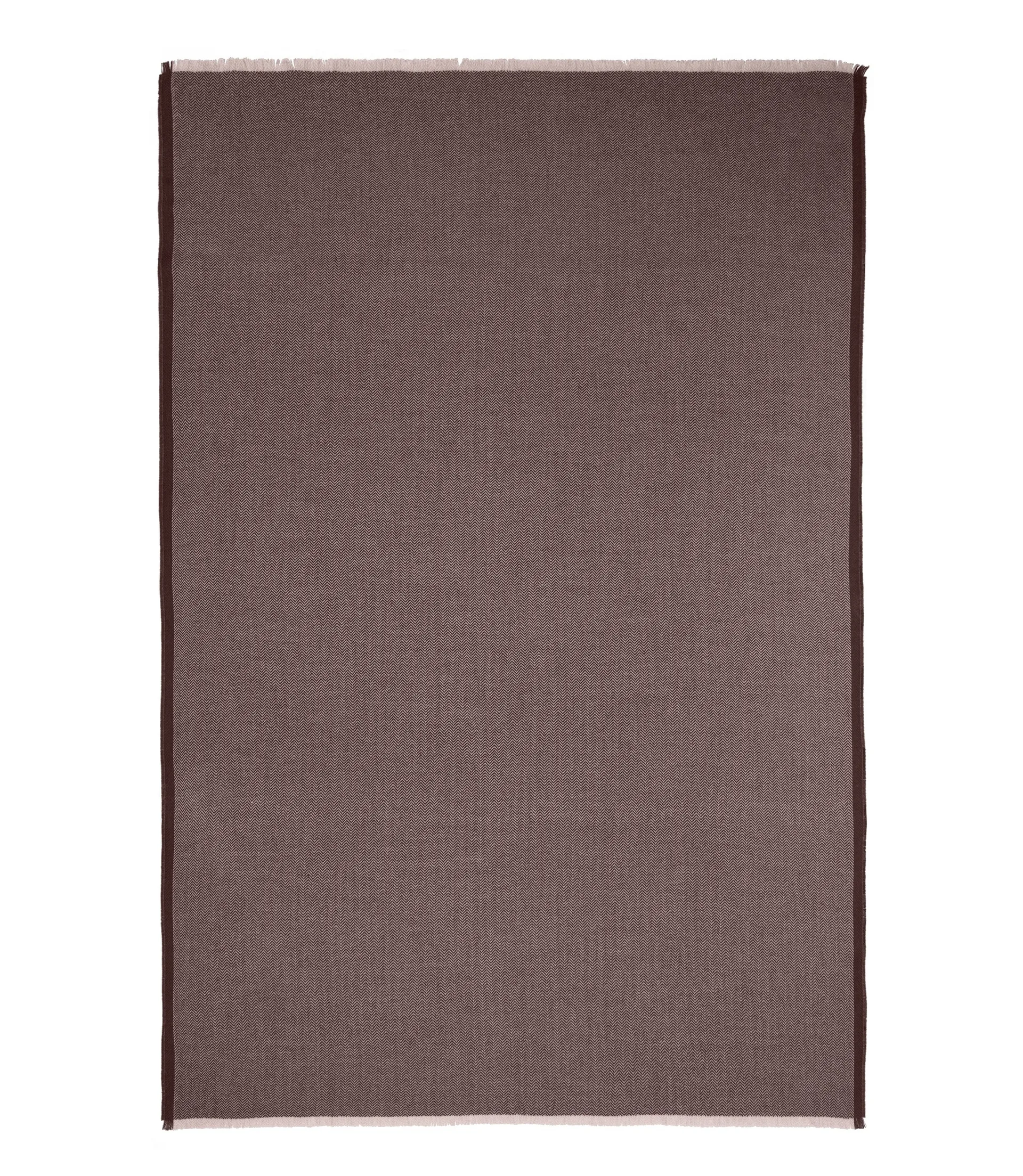 Herringbone pläd 130x190 cm, Chocolate-beige Elvang Denmark