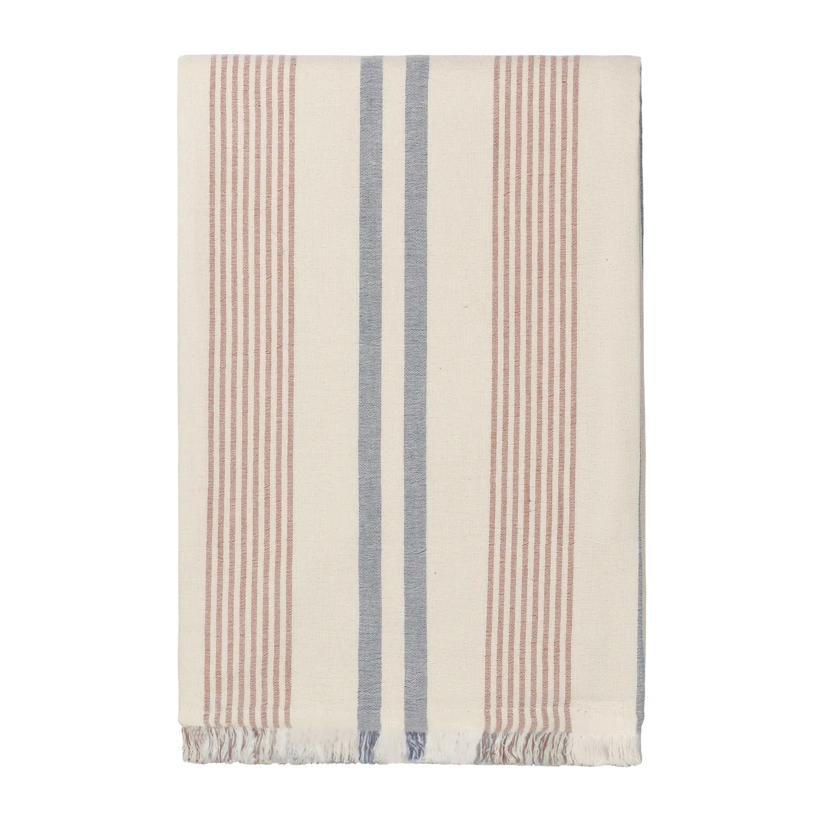 Elvang Denmark Iris pläd 130x215 cm Blue-Rusty red