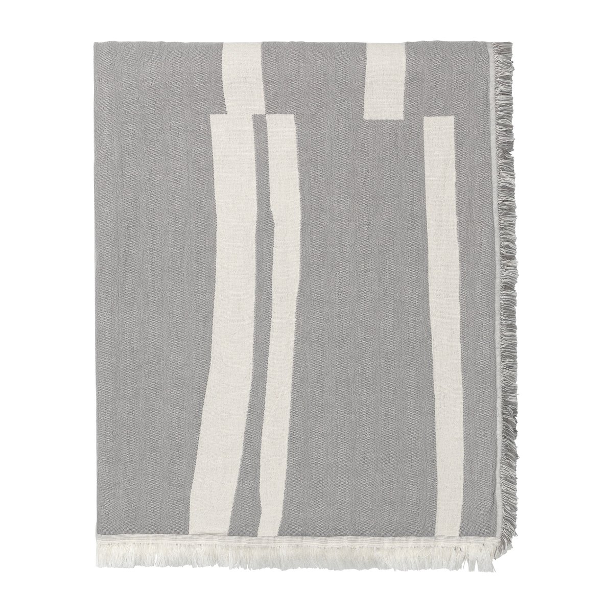 Elvang Denmark Lyme Grass pläd 130x180 cm Grey | Skandinavisk Design | Bomullsplädar & Bomullsfiltar | Grå