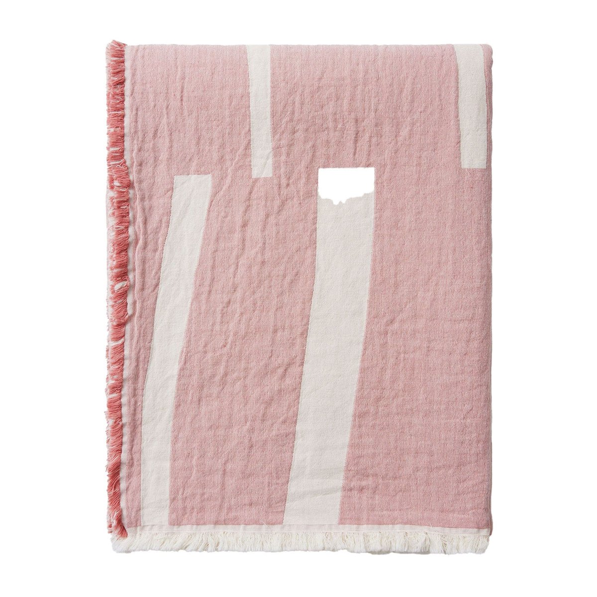 Elvang Denmark Lyme Grass pläd 130x180 cm Rose | Skandinavisk Design | Bomullsplädar & Bomullsfiltar | Rosa